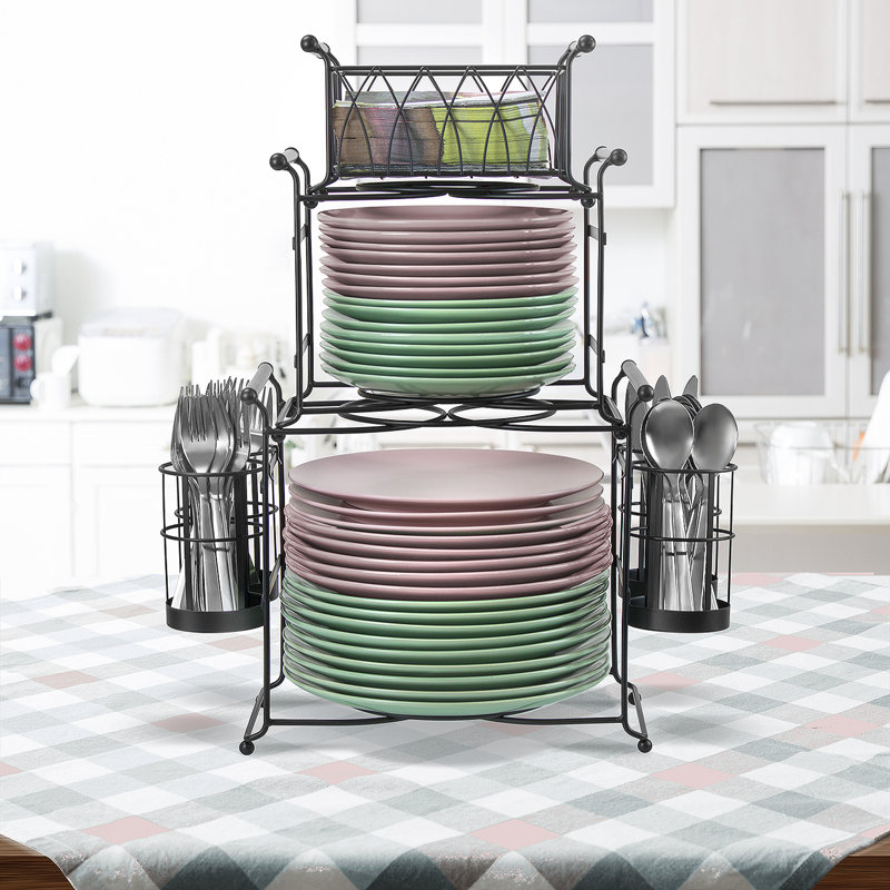 Rebrilliant Stackable Utensils and Plate Holders & Reviews Wayfair